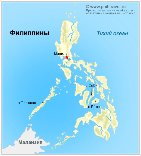 Карта - Филиппины